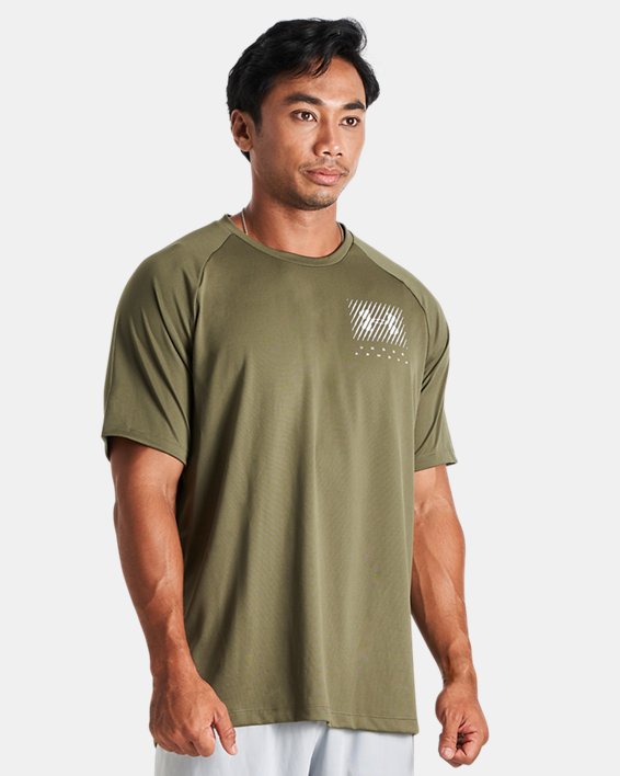 Men's UA Tech™ T-Shirt in Green image number 0